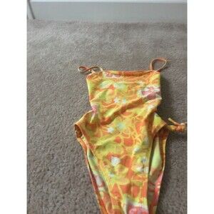 Sand N Sun Girls Floral Print SwimSuit Size 10 Swim Multicolor